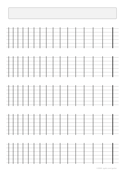 Guitar blank fretboard charts 15 frets left-handed