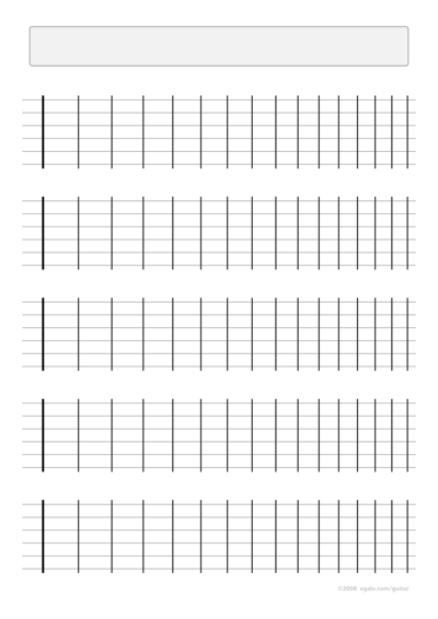 Guitar blank fretboard charts 15 frets